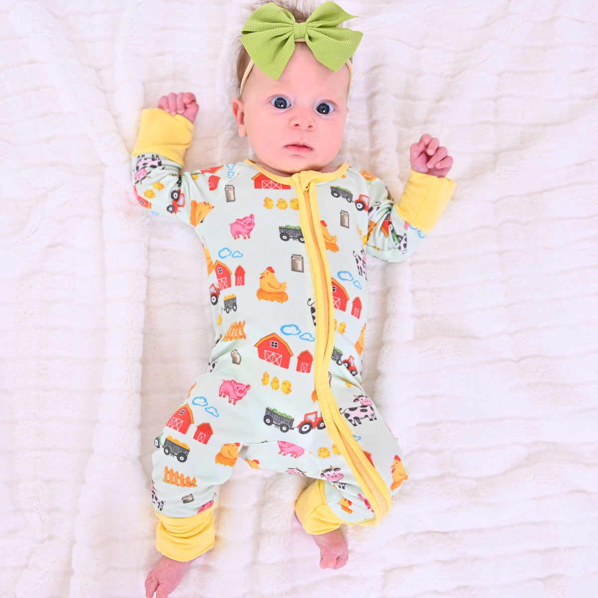 Little Barnyard Zipper One Piece Pajama