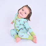 Golf A Round Zipper One Piece Pajama by LollyBanks
