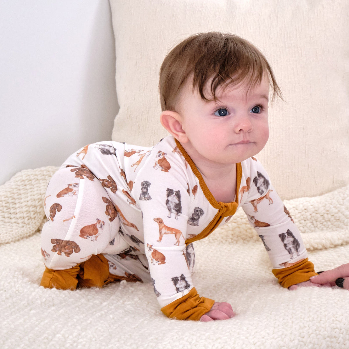 Bamboo Footie Pajamas - Doggone Cute by LollyBanks