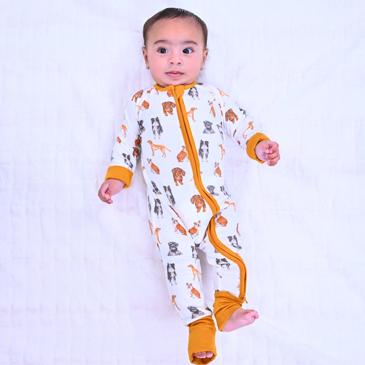 Bamboo Footie Pajamas - Doggone Cute by LollyBanks