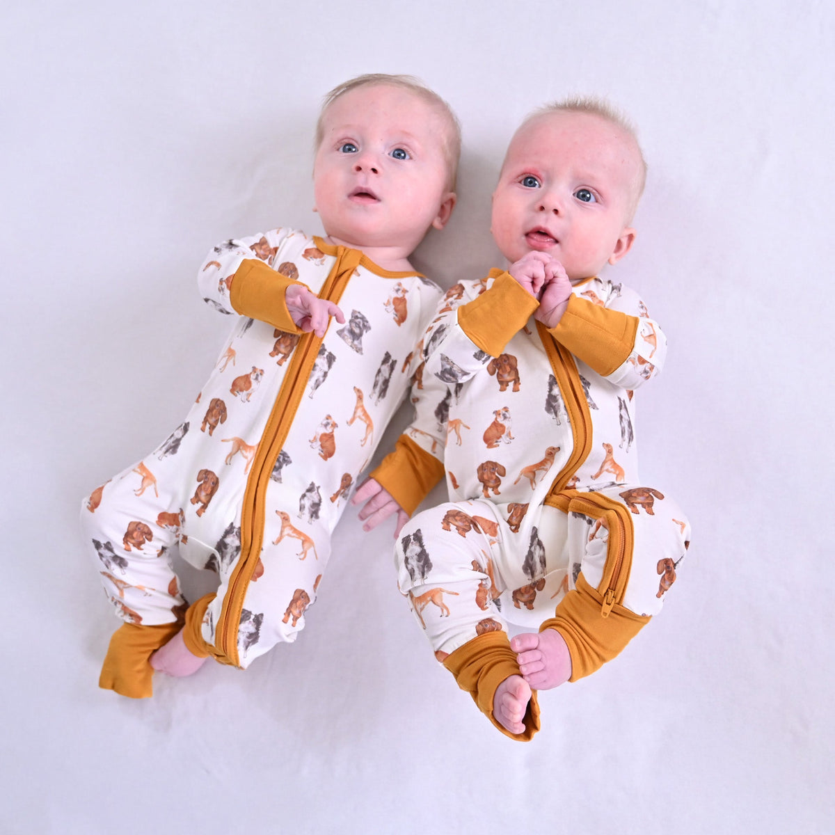 Bamboo Footie Pajamas - Doggone Cute by LollyBanks