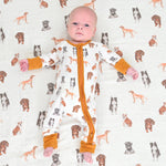 Bamboo Footie Pajamas - Doggone Cute by LollyBanks