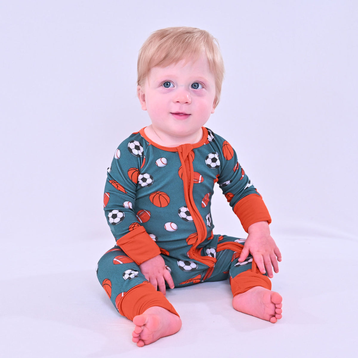 Get Up, It's Gameday Zipper One Piece Pajama