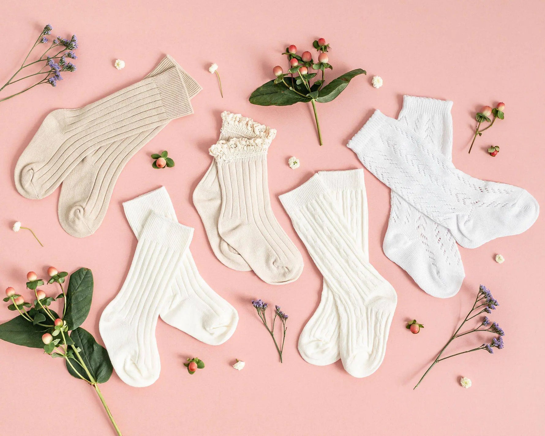 Little Love Bug Co. LLB Crochet Knee High Socks with Comfortable Stretch for Kids - Apparel & Accessories > Clothing > Baby & Toddler Clothing > Baby & Toddler Socks & Tights Socks