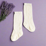 Little Love Bug Co. LLB Crochet Knee High Socks with Comfortable Stretch for Kids - Apparel & Accessories > Clothing > Baby & Toddler Clothing > Baby & Toddler Socks & Tights Socks