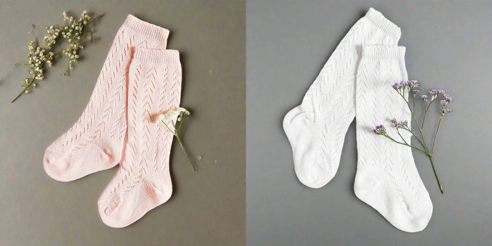 LLB Crochet Knee High Socks (2 pairs in each order) Little Love Bug Co.