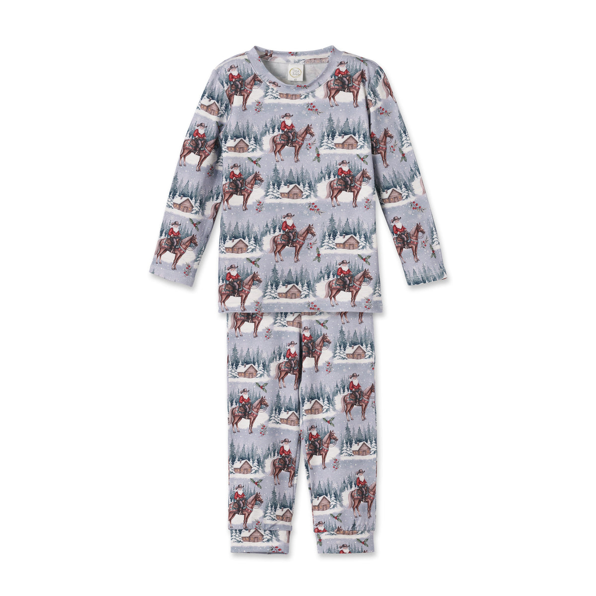 Cowboy Christmas Children's Bamboo Pajama Set - Western by Tesa Babe