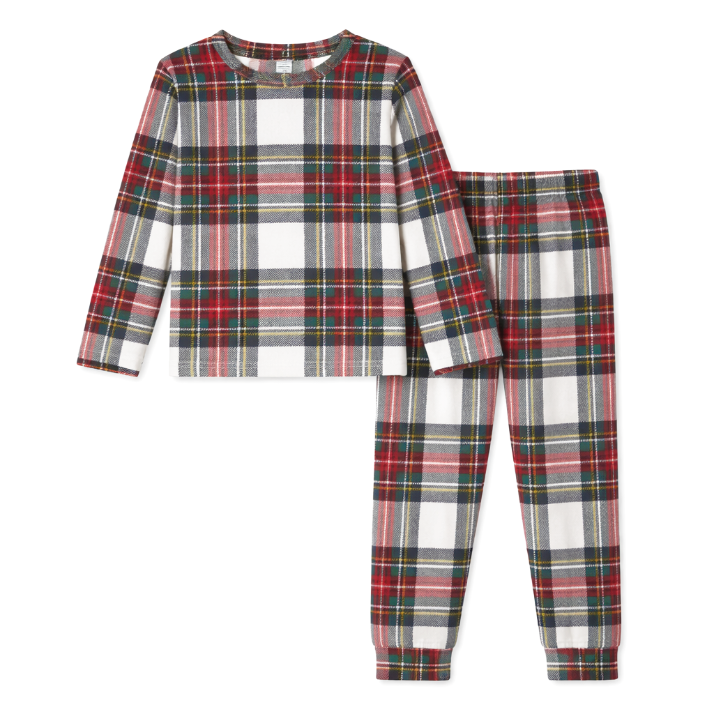 Kids Christmas Plaid Pajamas – Soft Bamboo Holiday PJ's by Tesa Babe