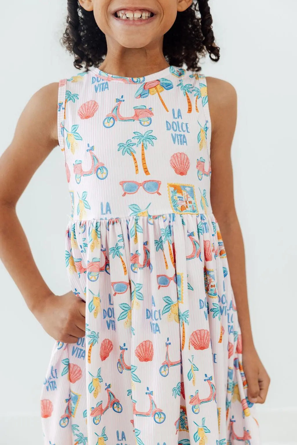 La Dolce Vita Tank Twirl Dress - Dress, One-piece garment, Day Dress, Pink, Baby & Toddler Clothing | Everetts Place