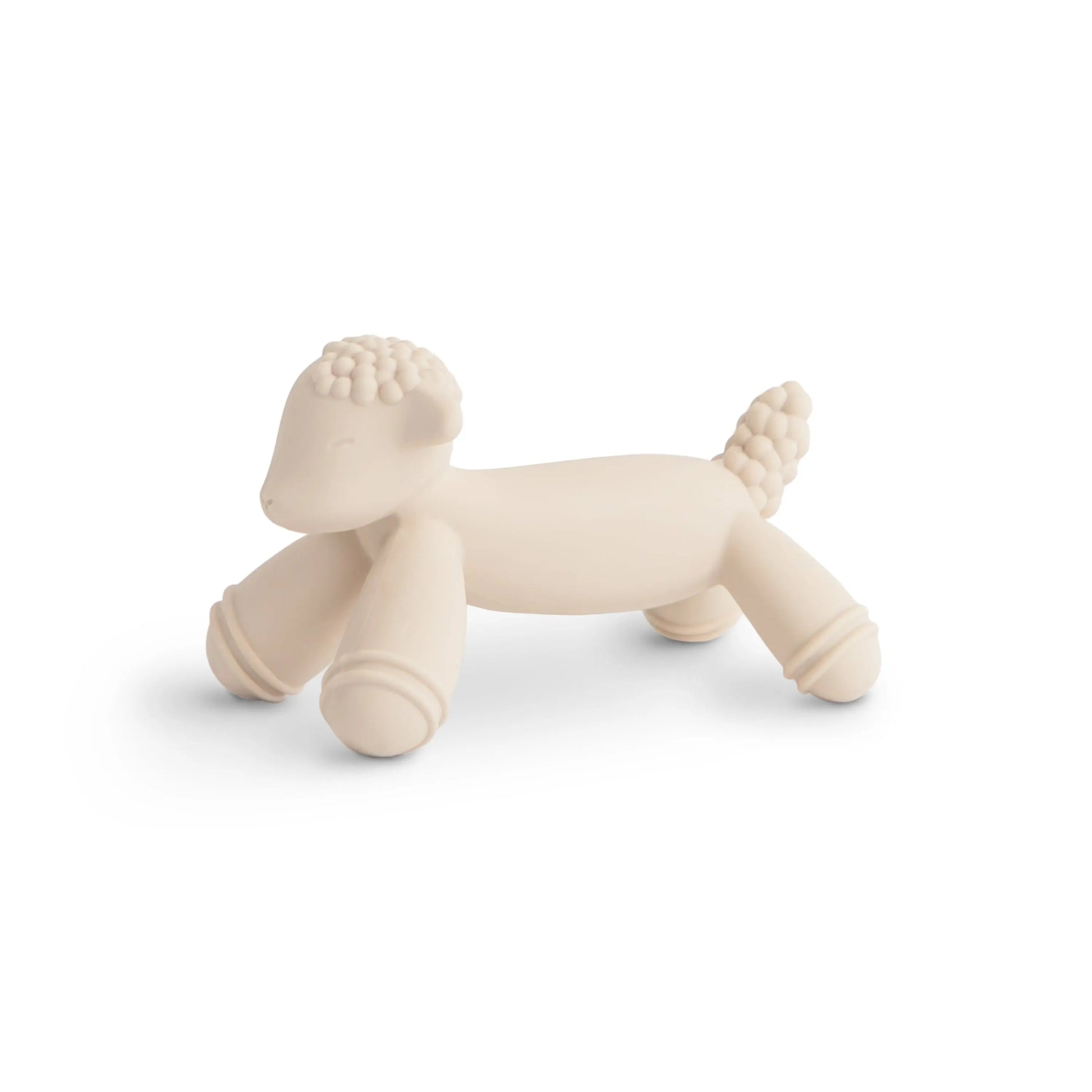 Lamb Figurine Teether for Babies Soft Non-Toxic Silicone Gum Soothing Toy Mushie