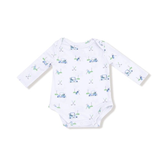 Lap Shoulder Baby Bodysuit Long Sleeve Bamboo Viscose Angel Dear Everetts Place: Online Boutique