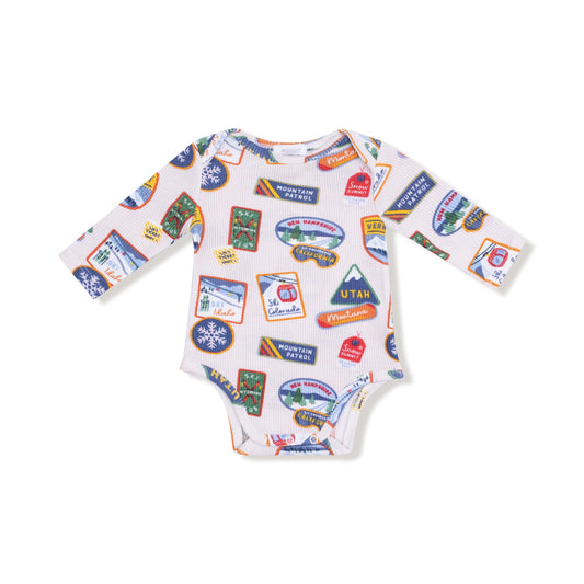 Angel Dear Lap Shoulder Bodysuit Thermal Waffle Long Sleeve Baby - Apparel & Accessories > Clothing > Baby & Toddler Clothing > Baby One-Pieces 147