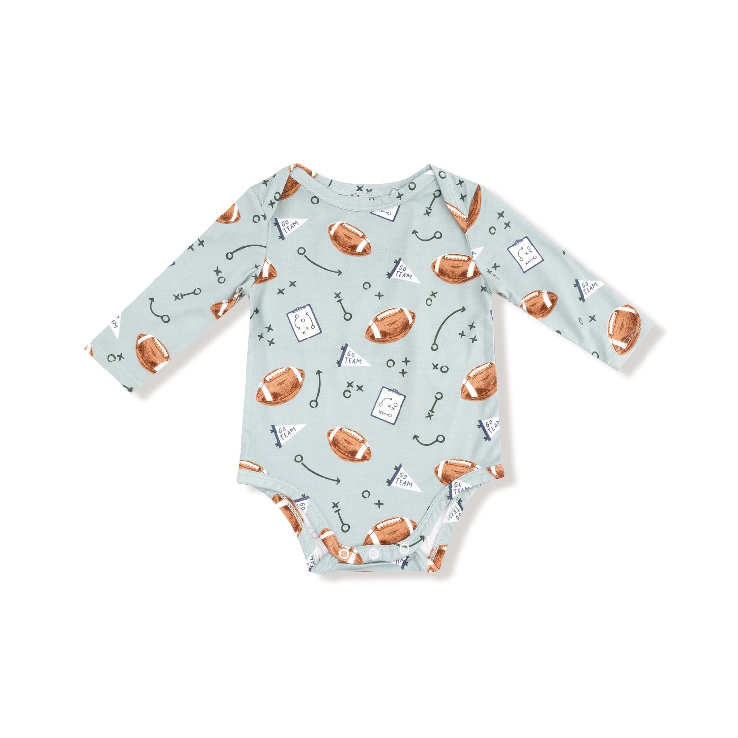 Angel Dear Lap Shoulder Long Sleeve Bodysuit for Babies in Soft Bamboo Viscose - Apparel & Accessories > Clothing > Baby & Toddler Clothing > Baby One-Pieces 147