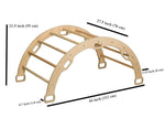 Kidodido Large Montessori Climbing Arch Rocker With Plush Pillow Set - Baby & Toddler > Baby Toys & Activity Equipment > Baby Bouncers & Rockers Climbing Arch and Rockers