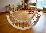 Kidodido Large Montessori Climbing Arch Rocker With Plush Pillow Set - Baby & Toddler > Baby Toys & Activity Equipment > Baby Bouncers & Rockers Climbing Arch and Rockers