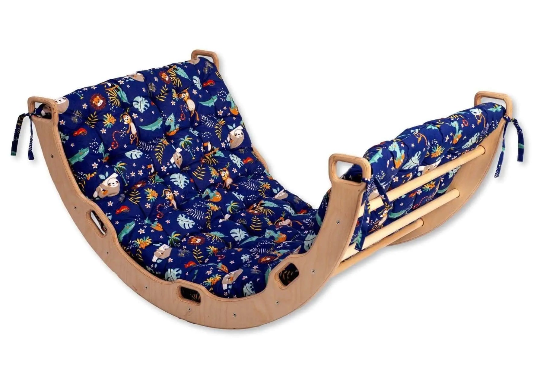 Kidodido Large Montessori Climbing Arch Rocker With Plush Pillow Set - Baby & Toddler > Baby Toys & Activity Equipment > Baby Bouncers & Rockers Climbing Arch and Rockers