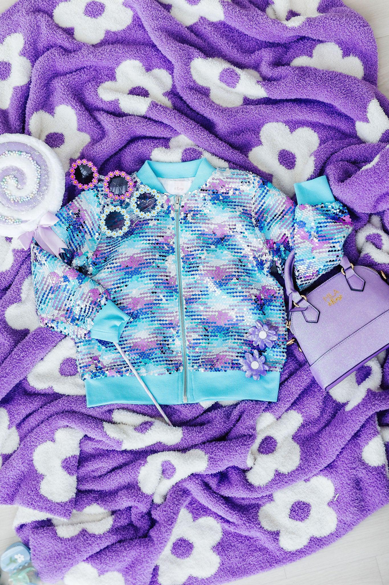 Lavender Glitter Crossbody Purse For Girls Gift Idea Mila & Rose ® Everetts Place: Online Boutique