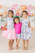 Lavender Love Flutter Sleeve Twirl Dress For Toddlers Mila & Rose ® Everetts Place: Online Boutique