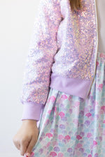 Lavender Sequin Jacket for Girls Sparkly Party Outerwear Mila & Rose ® Everetts Place: Online Boutique