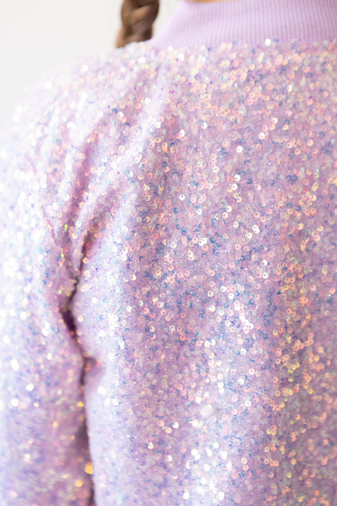 Lavender Sequin Jacket for Girls Sparkly Party Outerwear Mila & Rose ® Everetts Place: Online Boutique
