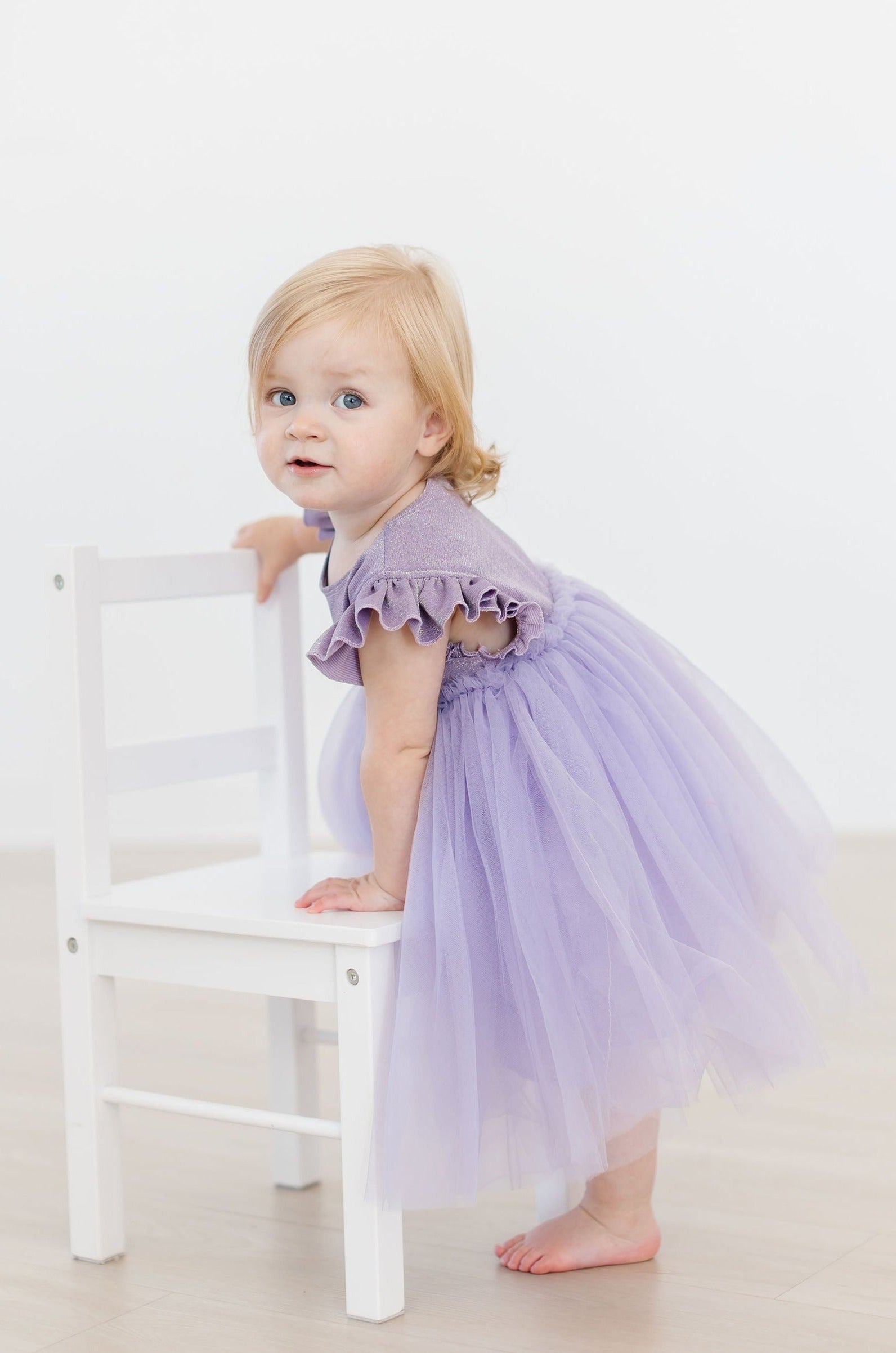 Lavender Shimmer Tutu Dress For Girls Princess Party Wear Mila & Rose ® Everetts Place: Online Boutique