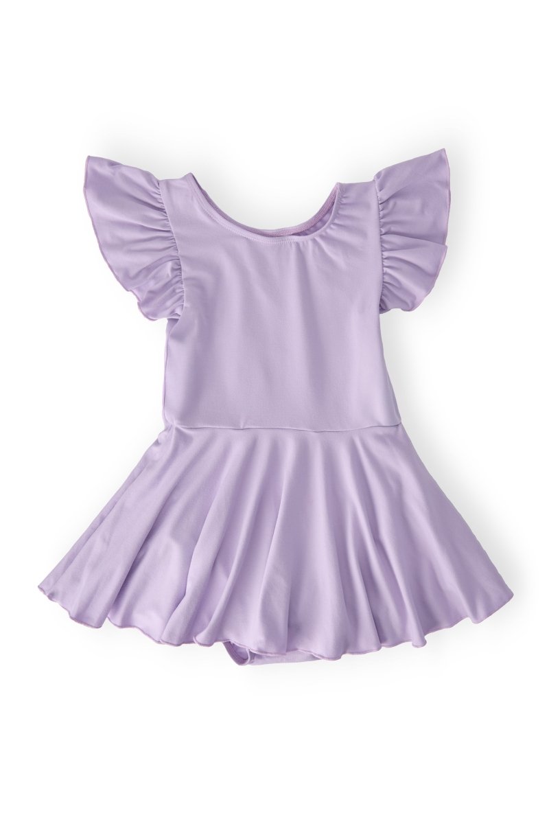 Mila & Rose ® Lavender Short Sleeve Twirl Leotard for Little Dancers - Everetts Place Boutique - 