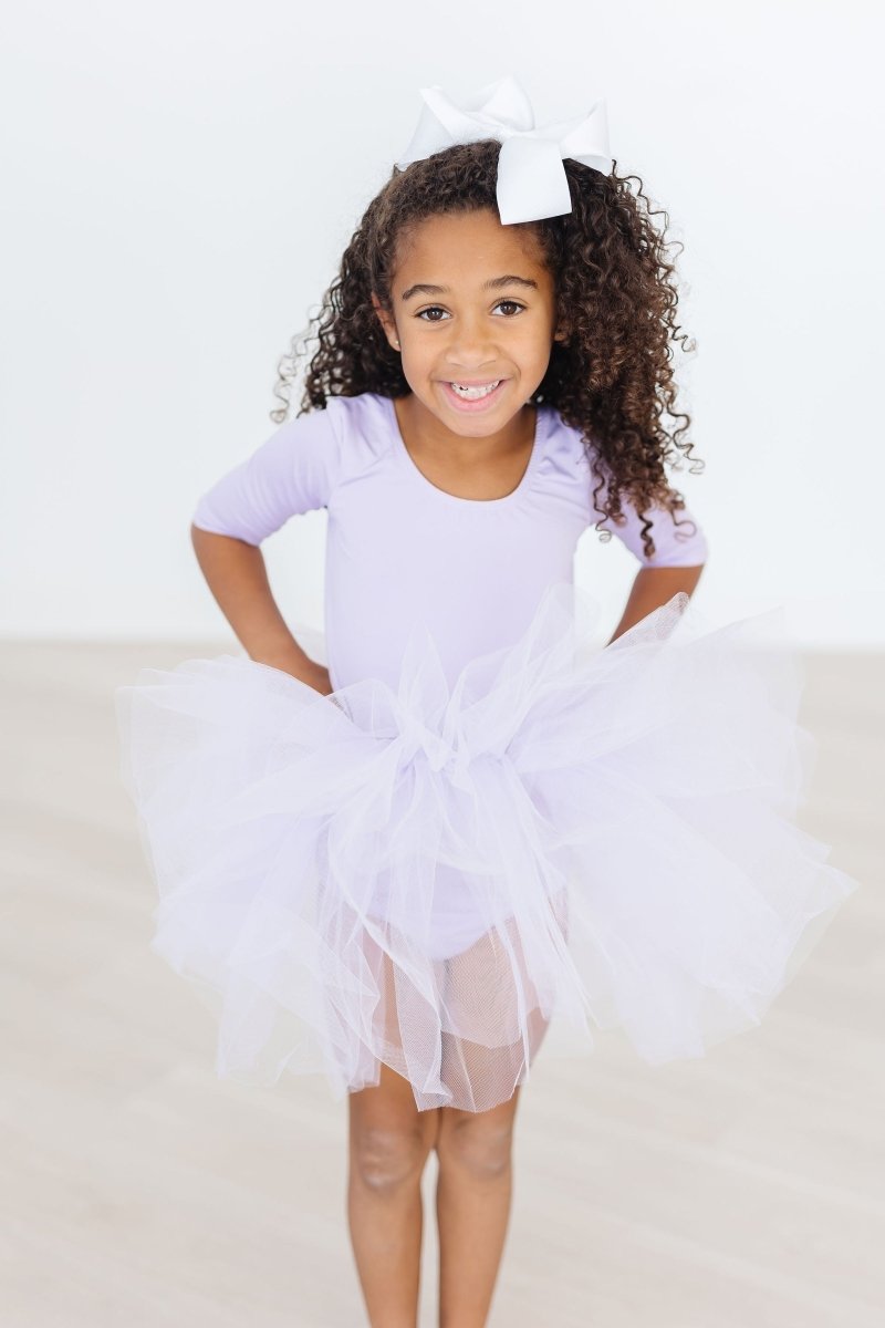 Mila & Rose ® Lavender Three Quarter Tutu Leotard For Little Dancers - Everetts Place Boutique - 