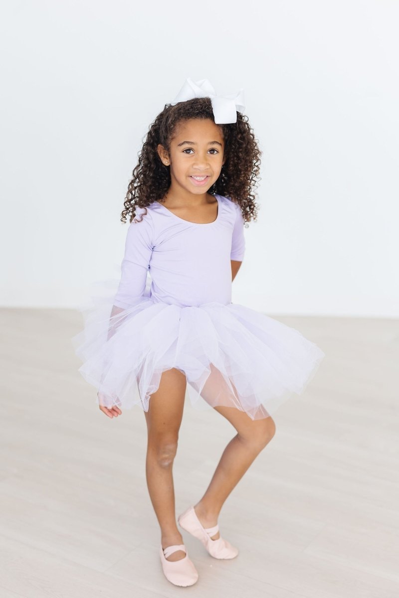 Mila & Rose ® Lavender Three Quarter Tutu Leotard For Little Dancers - Everetts Place Boutique - 