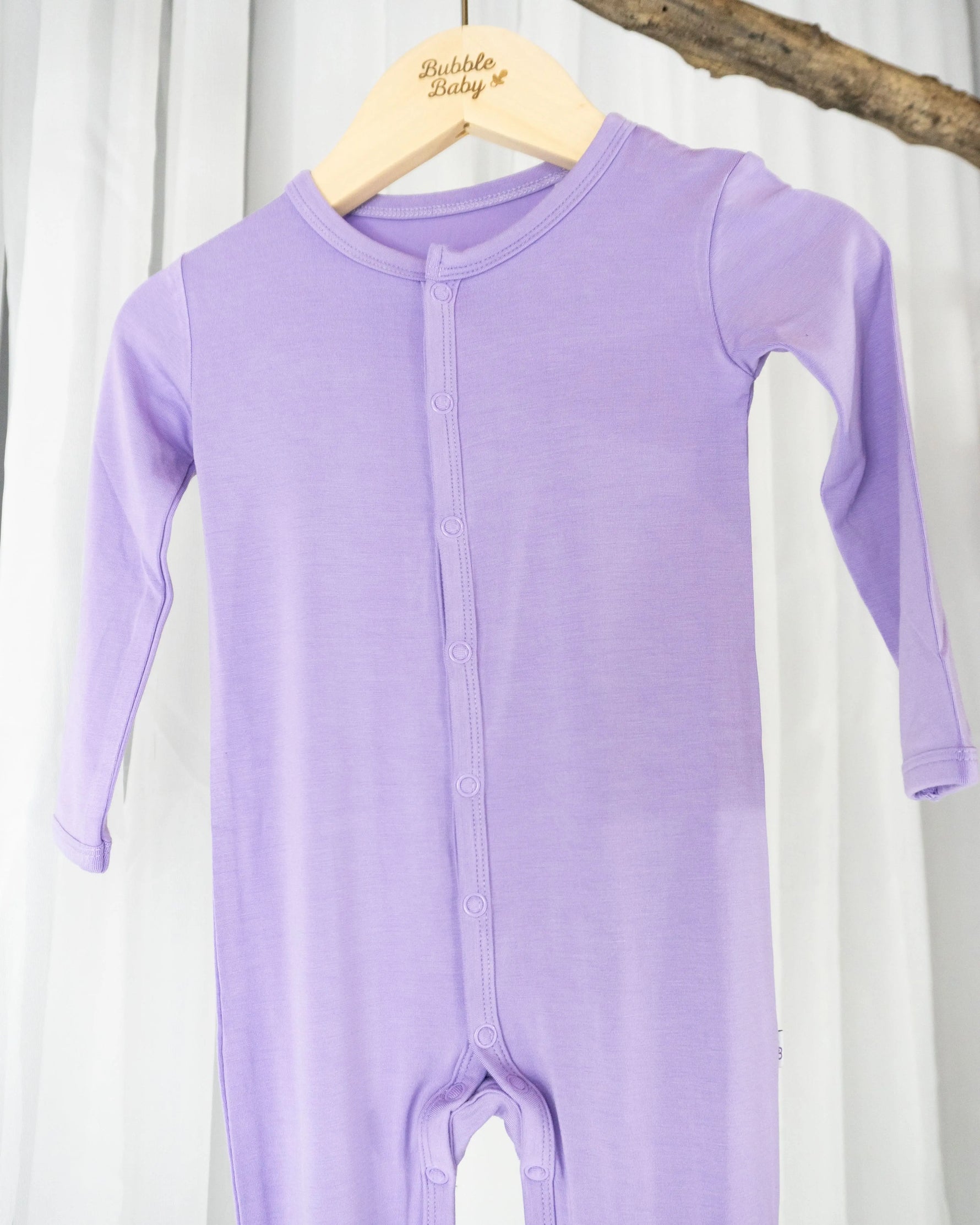 Bubble Baby Lavender | Snap Footie - 