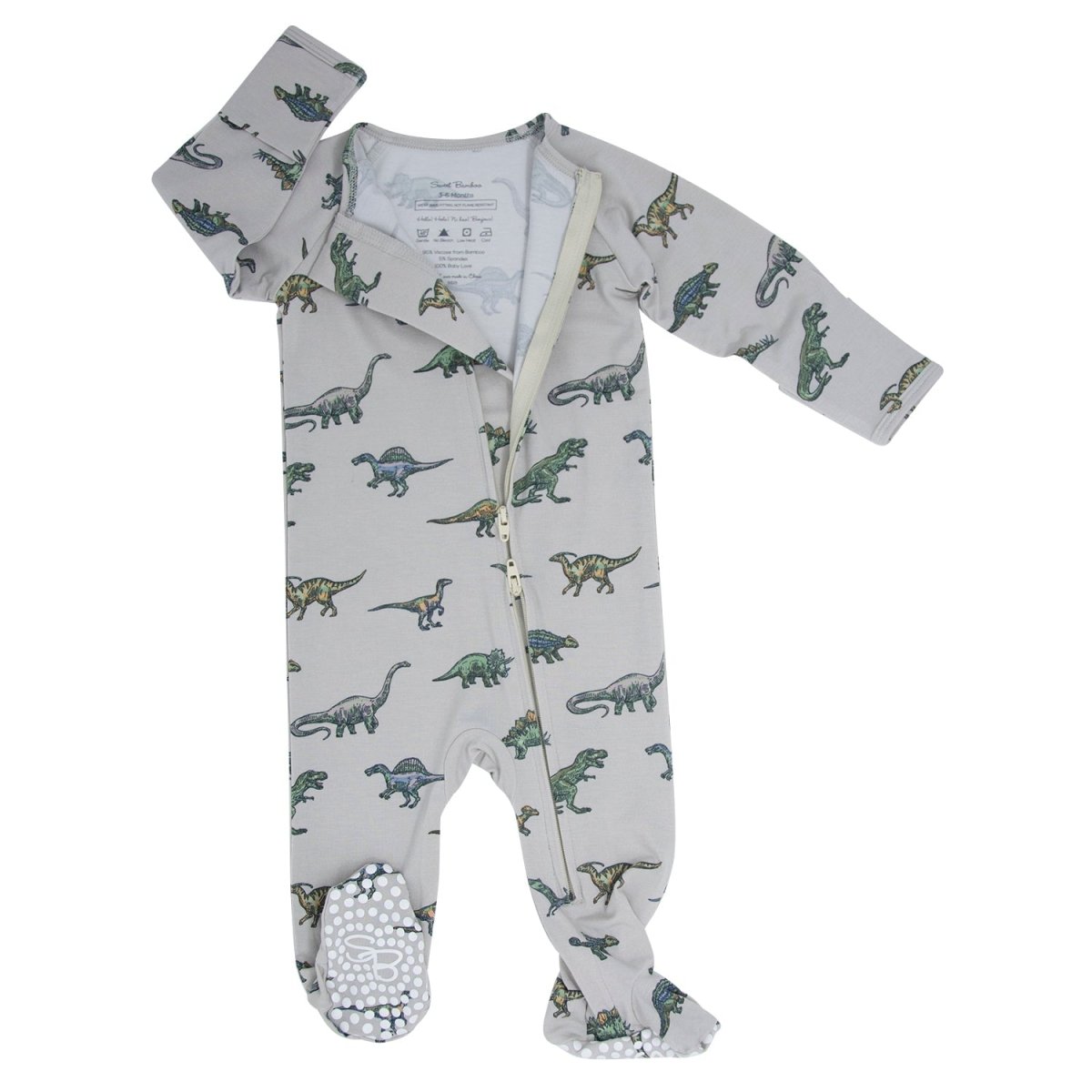 Sweet Bamboo Legendary Zipper Footie For Babies With Easy Change - Everetts Place Boutique - 