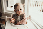 Three Little Tots Leopard Silicone Baby Bib - 