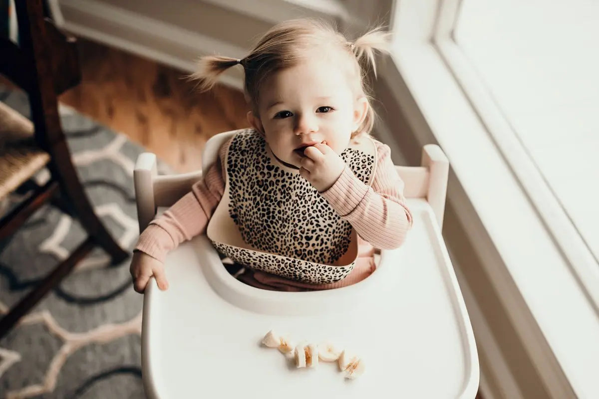 Three Little Tots Leopard Silicone Baby Bib - 