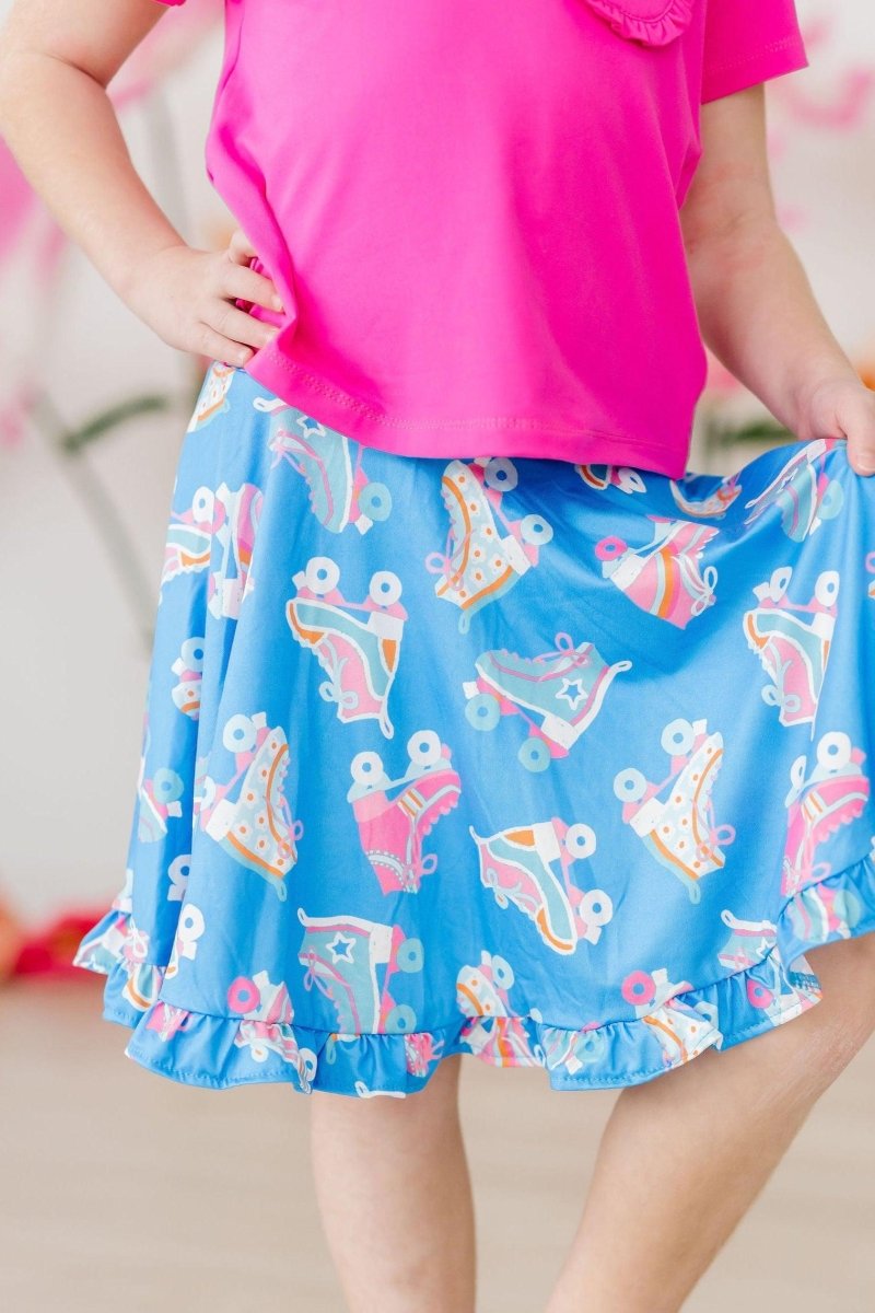 Mila & Rose ® Let The Good Times Roll Ruffle Twirl Skort With Shorts - Everetts Place Boutique - 