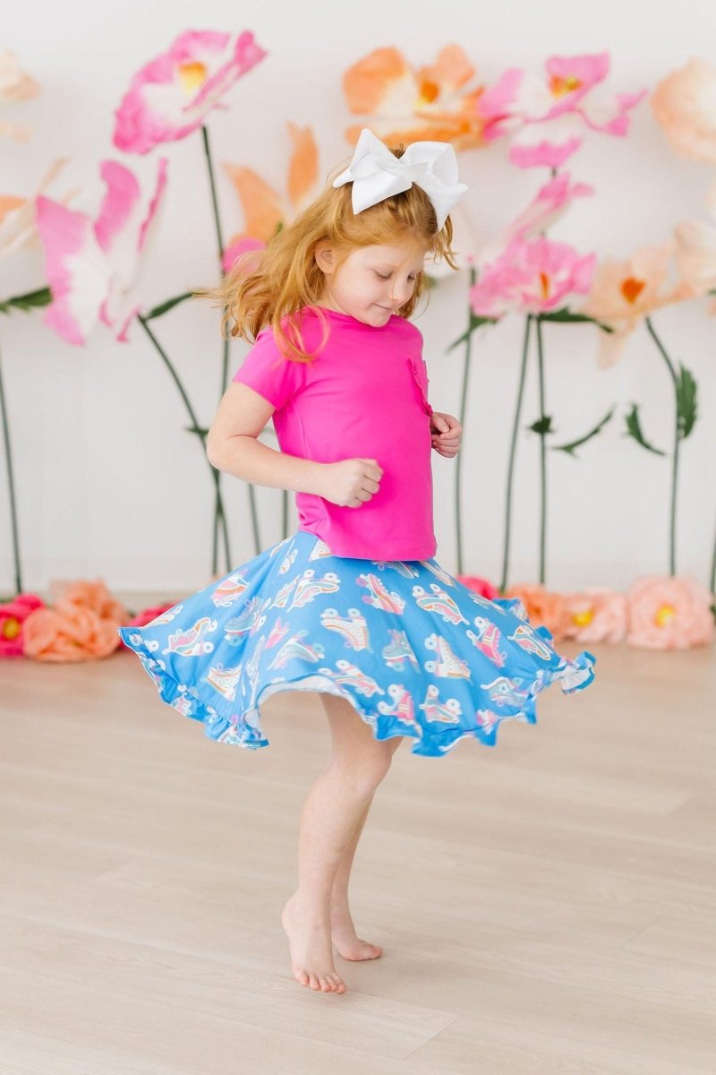 Mila & Rose ® Let The Good Times Roll Ruffle Twirl Skort With Shorts - Everetts Place Boutique - 