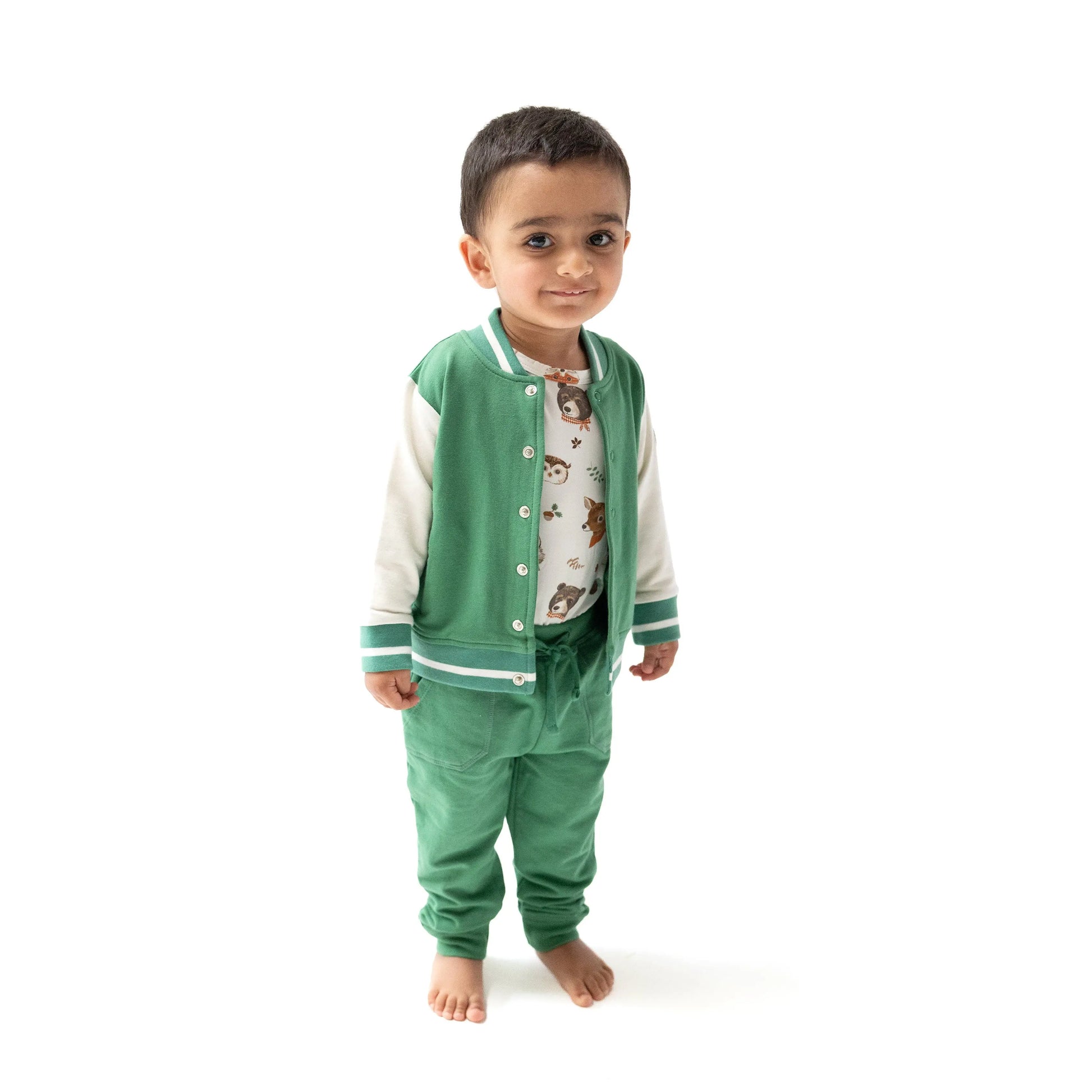 Letterman Jacket with Chenille Pennant Patch for Kids Cozy and Stylish Fall Outerwear Angel Dear Everetts Place: Online Boutique