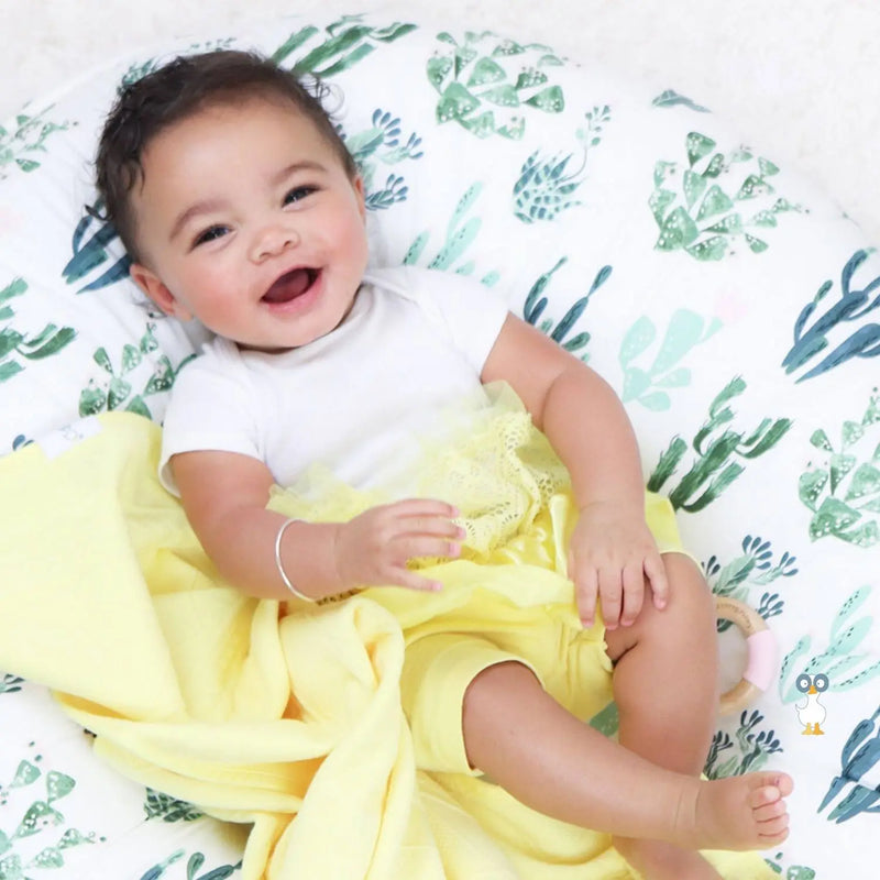 Yellow Knit Blanket Goosewaddle® | Newborn Baby Blankets Toys Teethers Bibs & More