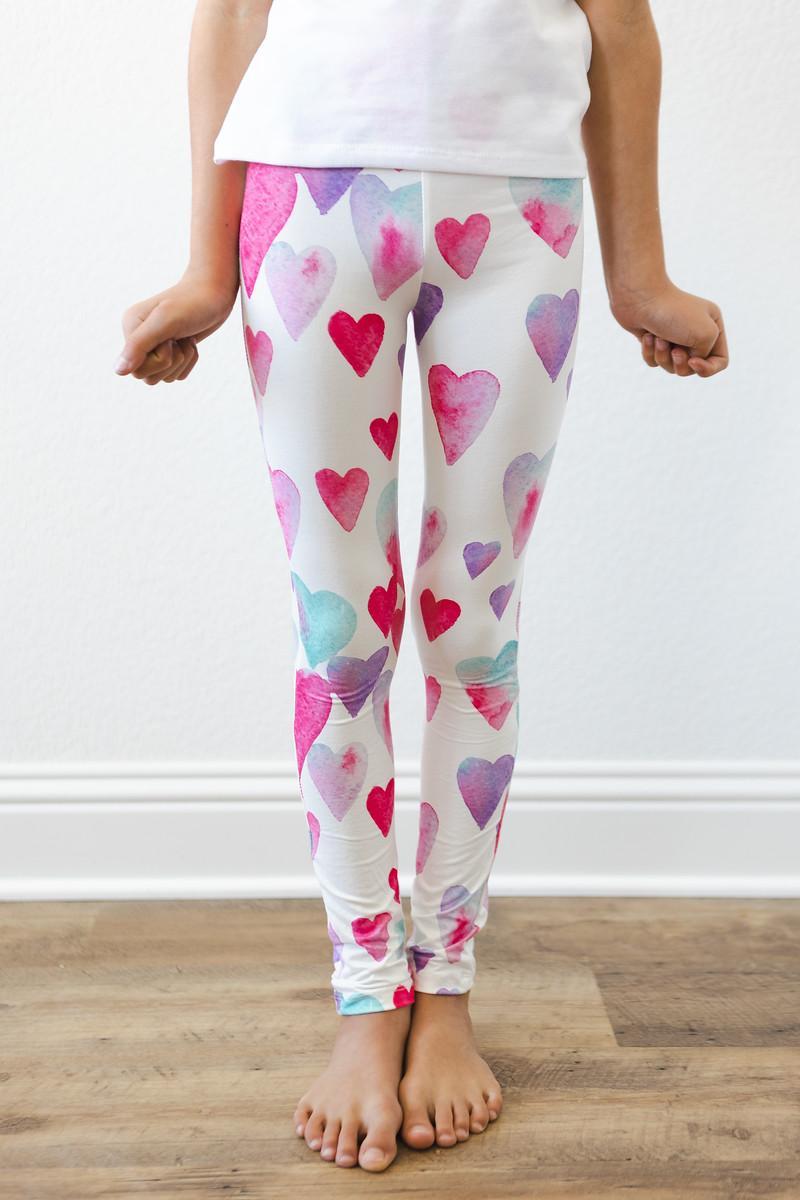 Mila & Rose Light Hearted organic baby leggings, soft and gentle.
