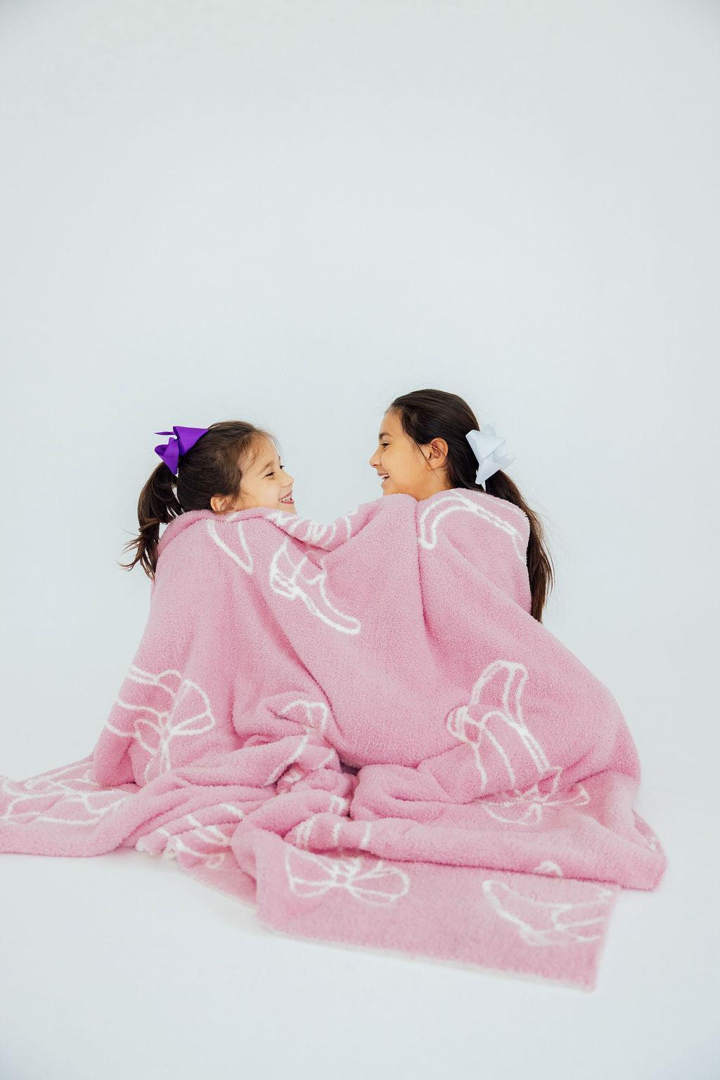 Light Pink Cowgirl Cozy Blanket For Snuggle Time Nights Mila & Rose ® Everetts Place: Online Boutique