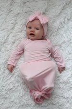 Three Little Tots Light Pink Knotted Headband - 