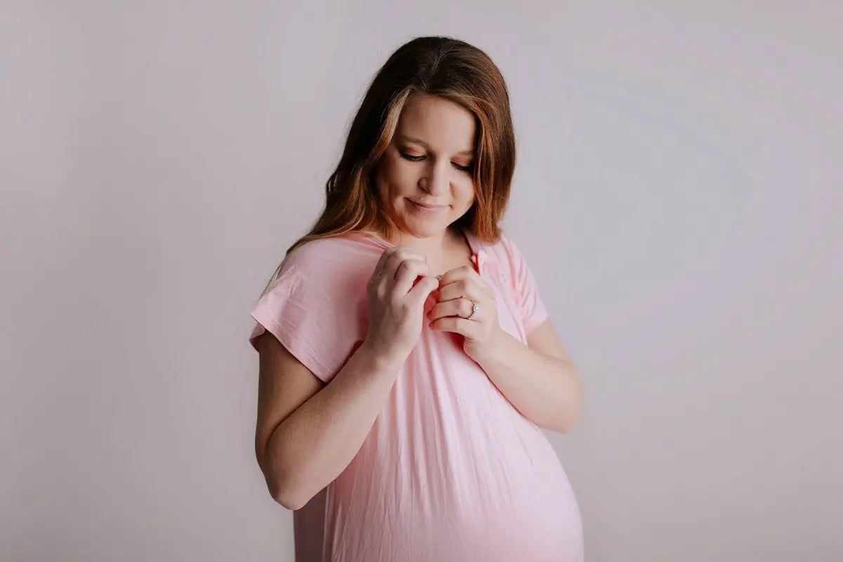 Three Little Tots Light Pink Labor and Delivery Nursing Hospital Gown - 