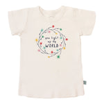 Graphic Tee Light Up My World Organic Cotton For Toddlers Non Toxic Dyes Eco Friendly Ethically Made By Finn And Emma Finn + Emma 