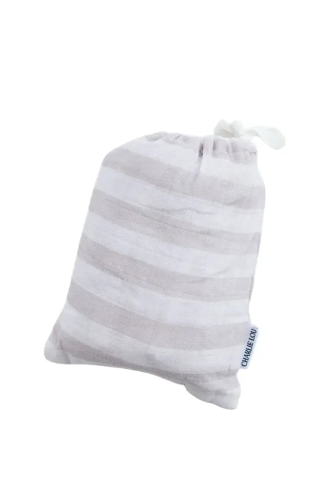 Lightweight Cotton Muslin Swaddle Striped for Summer Charlie Lou Baby Everetts Place: Online Boutique