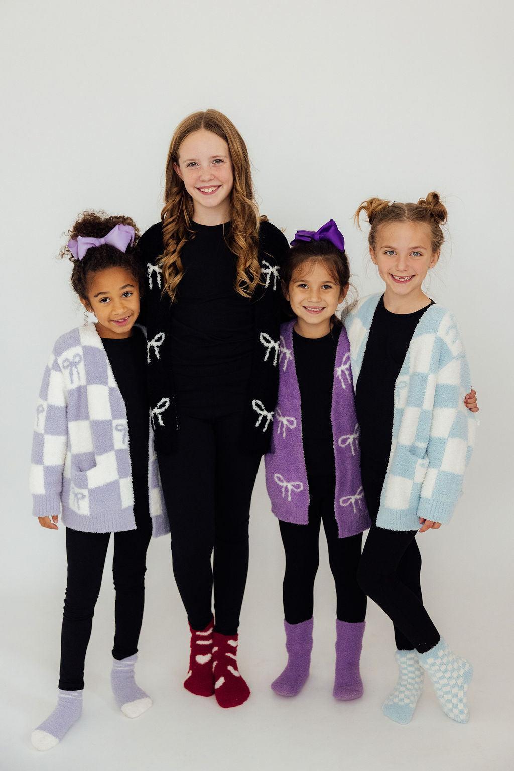 Lilac Cozy Socks For Kids Warm Comfort Mila And Rose Mila & Rose ® Everetts Place: Online Boutique