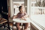 Three Little Tots Lilac Silicone Bib with Crumb Catcher - 