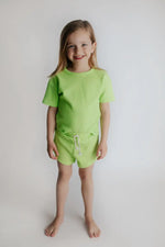 Three Little Tots Lime Green Waffle Set - 