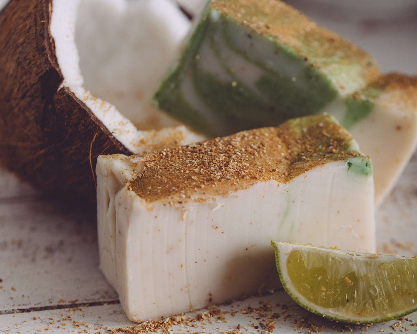 Lime In De Coconut Organic Handmade Soap Exfoliating Lather Sweet Harvest Farms Everetts Place: Online Boutique