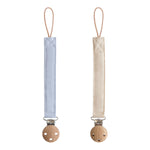 Linen Pacifier Clip, 2-Pack by Mushie