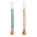 Linen Pacifier Clip, 2-Pack by Mushie