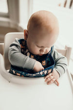 Three Little Tots Lion Silicone Bib with Crumb Catcher - 