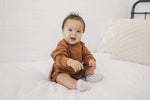 Little Joy Co. Little Joy Co Long Sleeve Pocket Tee Romper 100 Cotton Baby -